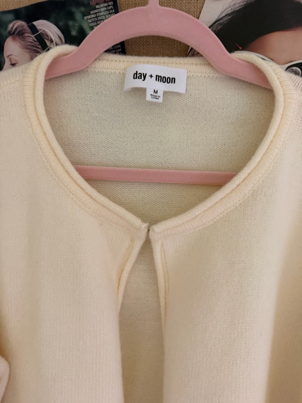 Day + Moon Cream Bow-Embellished Cardigan - Picture 3 of 3